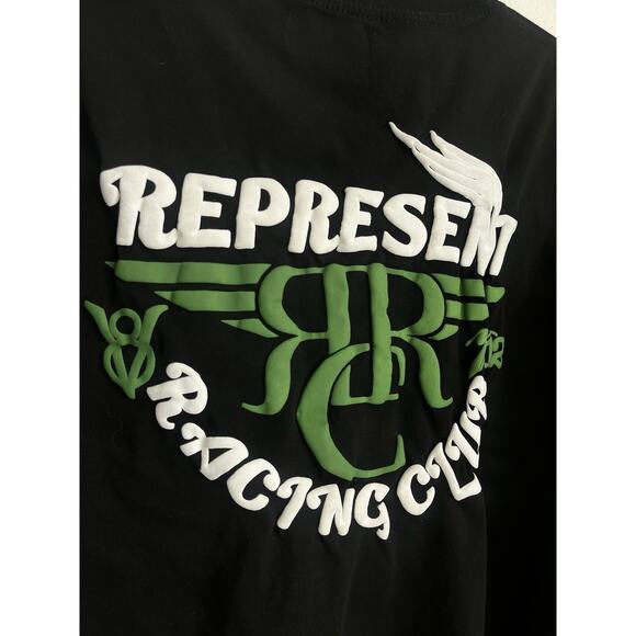 Represent Racing Club Black T-Shirt Size X-Large | Streetwear Graphic Tee - Picture 4 of 11